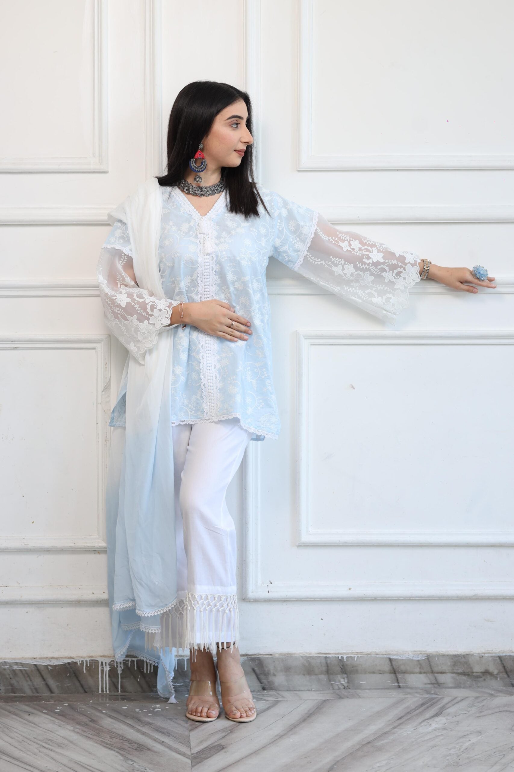 Pastel Blue Summer Suit