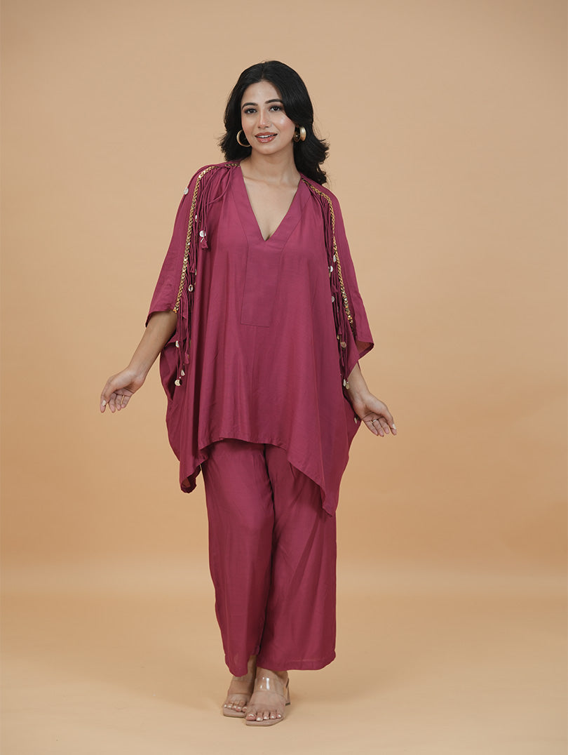 Bold Pink Fringes Set