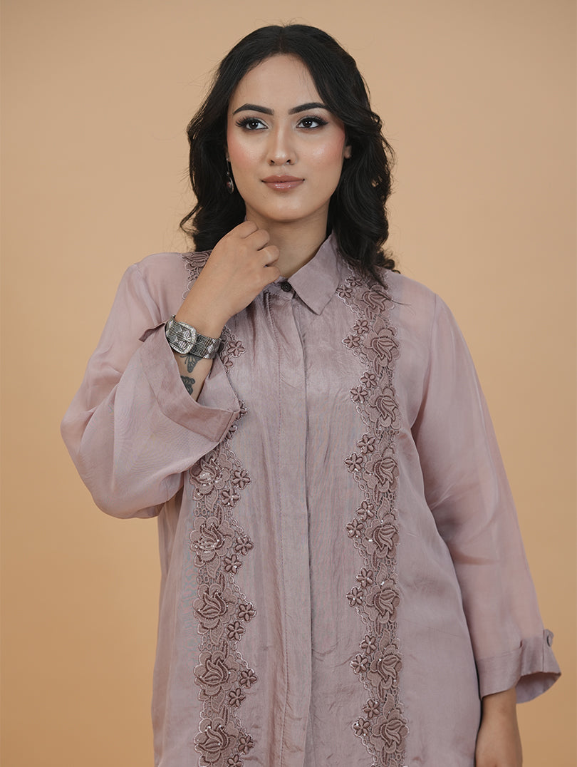 English Pink Organza Set