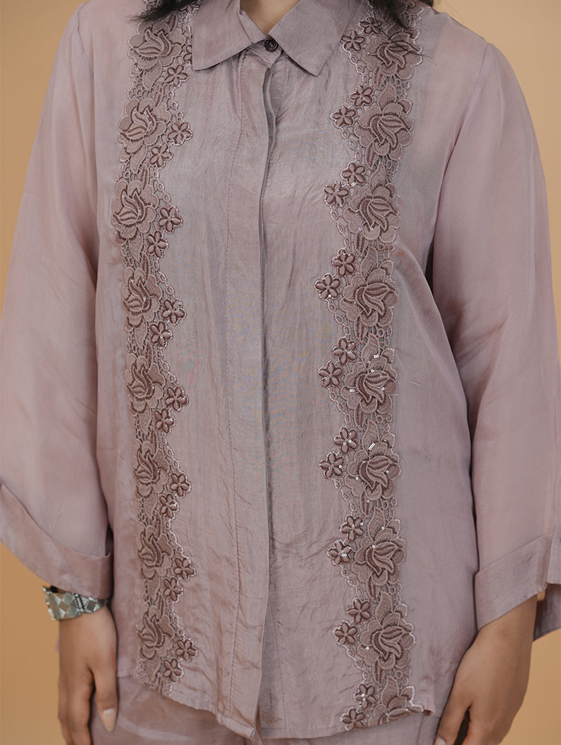 English Pink Organza Set