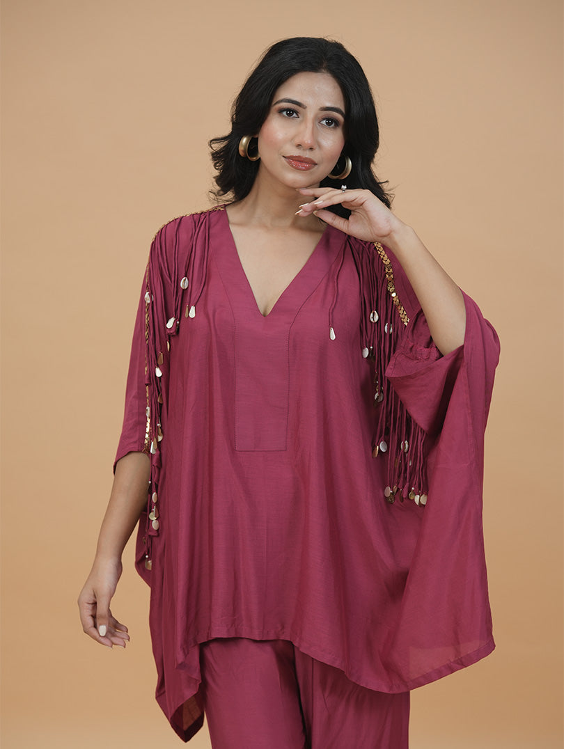 Bold Pink Fringes Set