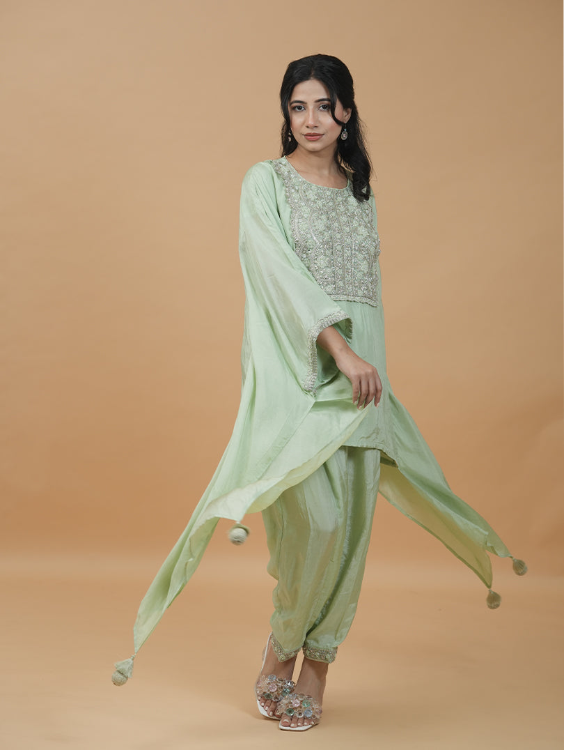 Mint Luxe Kaftan Set