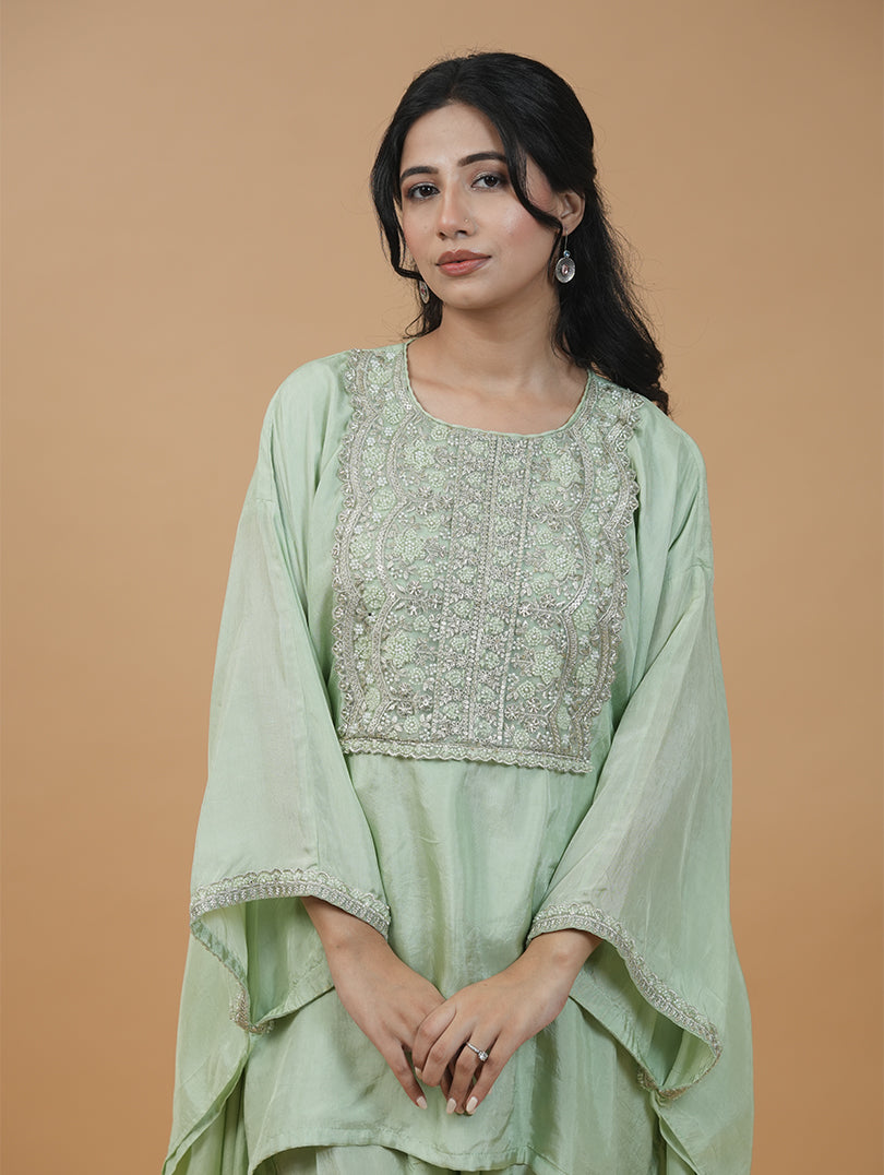 Mint Luxe Kaftan Set