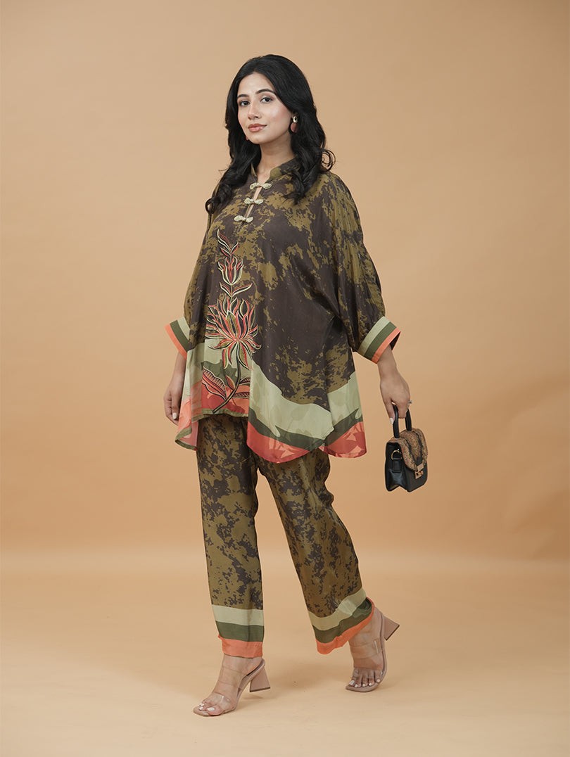 Olive Terra Bloom Co-ord Set