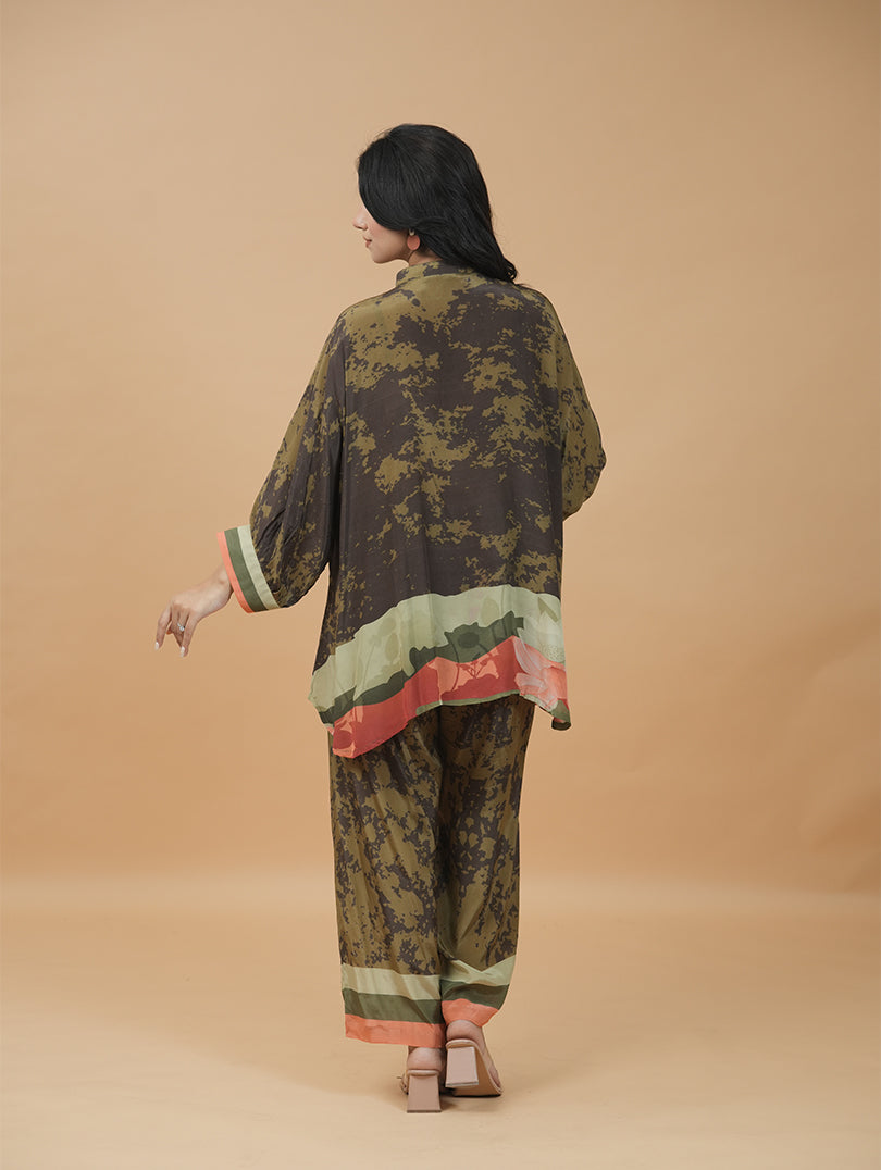 Olive Terra Bloom Co-ord Set