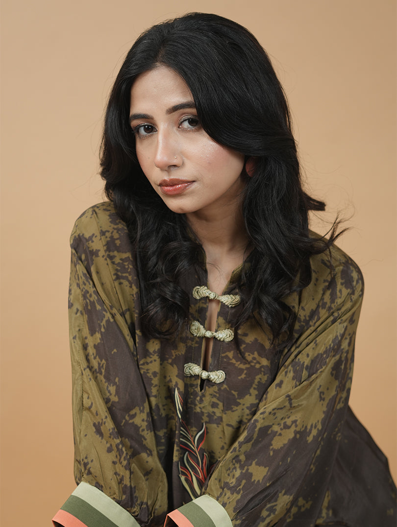Olive Terra Bloom Co-ord Set
