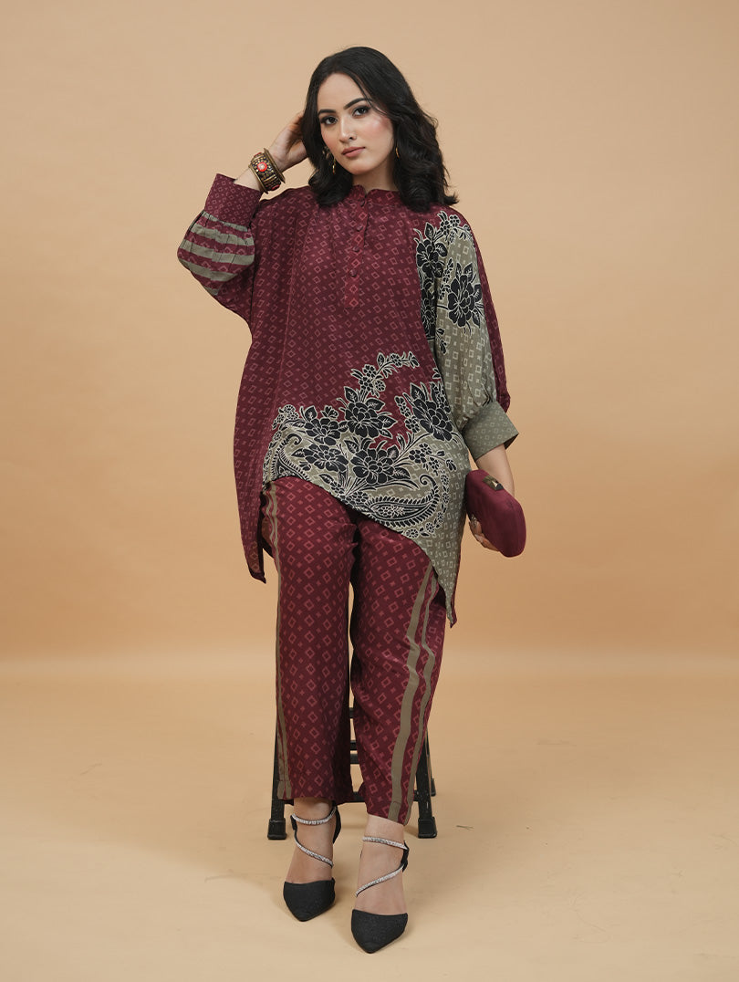 Garnet Sage Bloom Co-ord Set