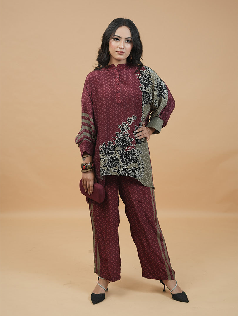 Garnet Sage Bloom Co-ord Set