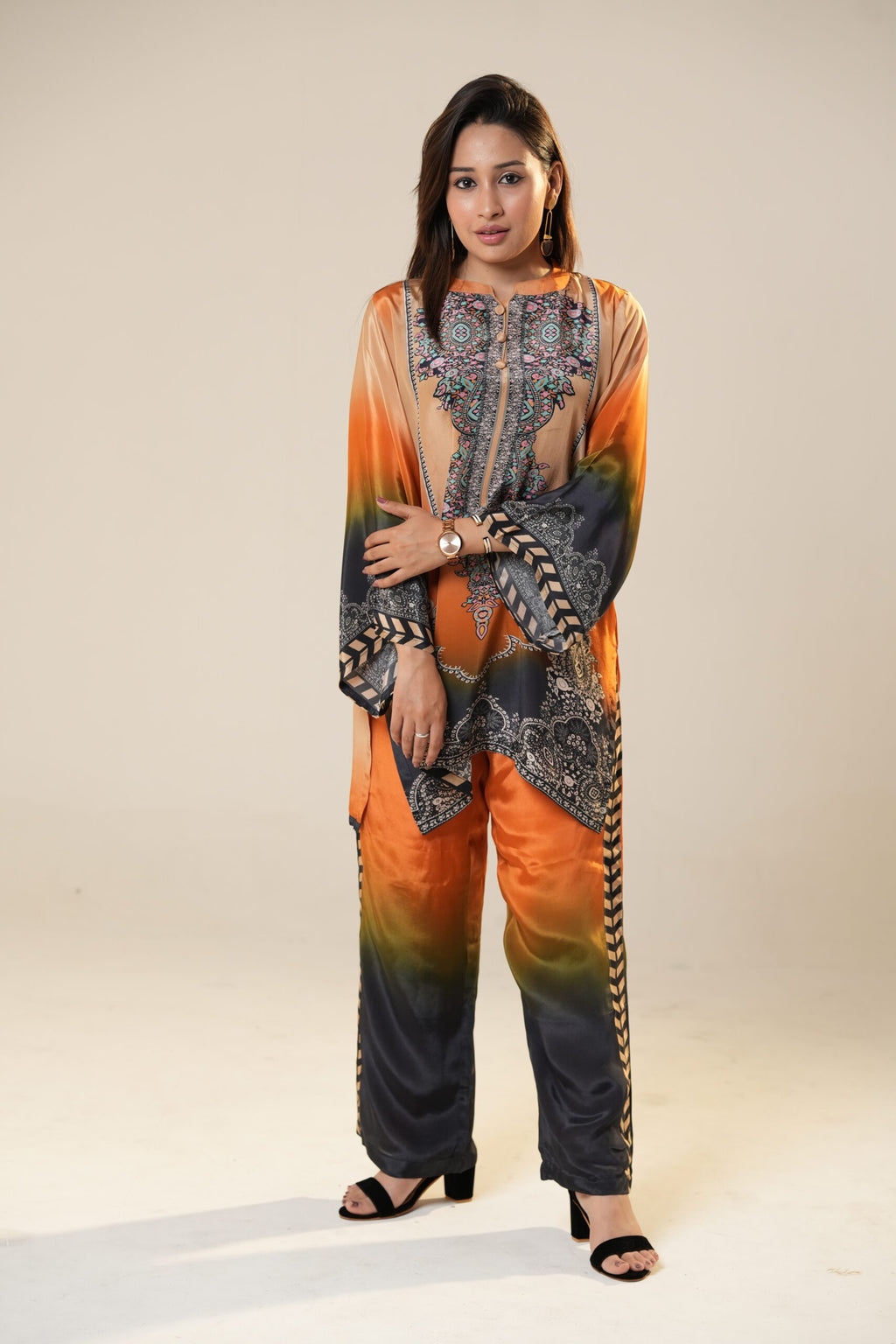 Orange Shaded Ambi Print Set