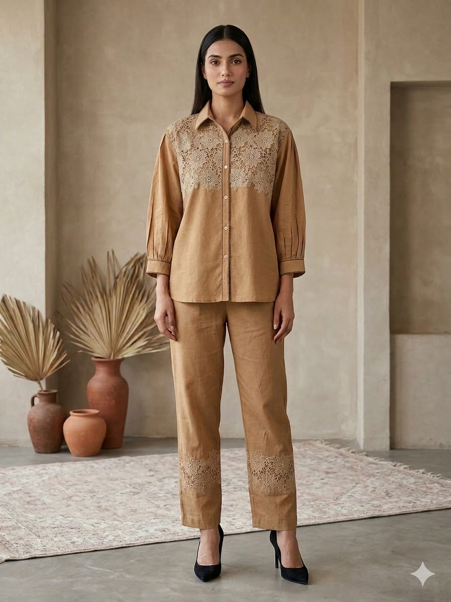 Mocha Cotton Co-ord Set