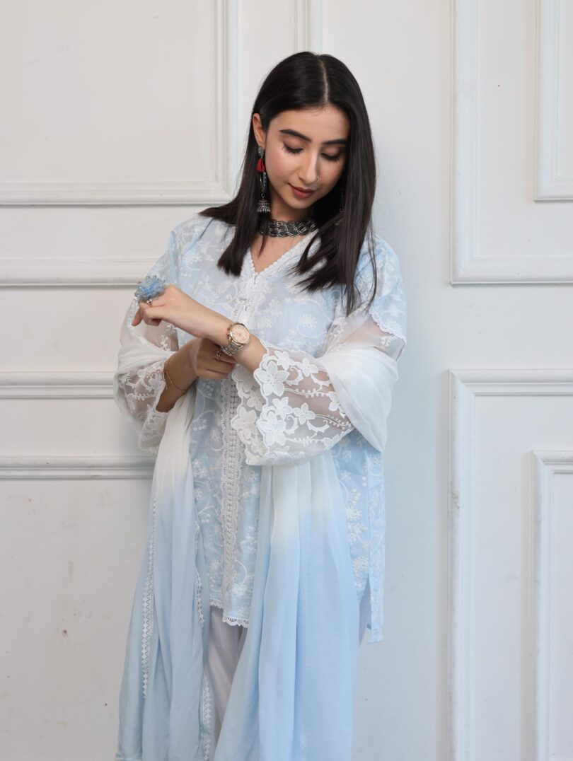 Pastel Blue Summer Suit