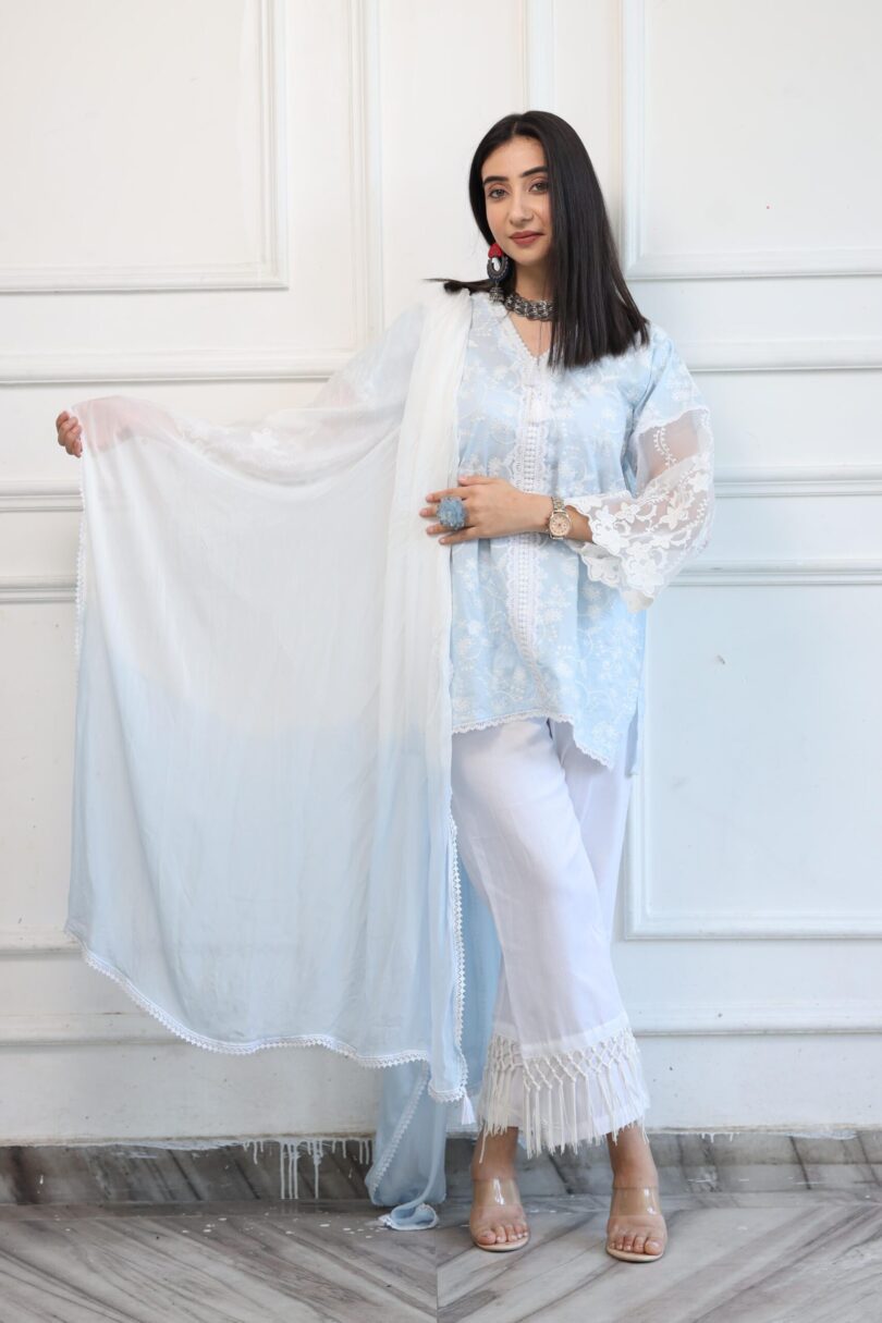 Pastel Blue Summer Suit - Image 5
