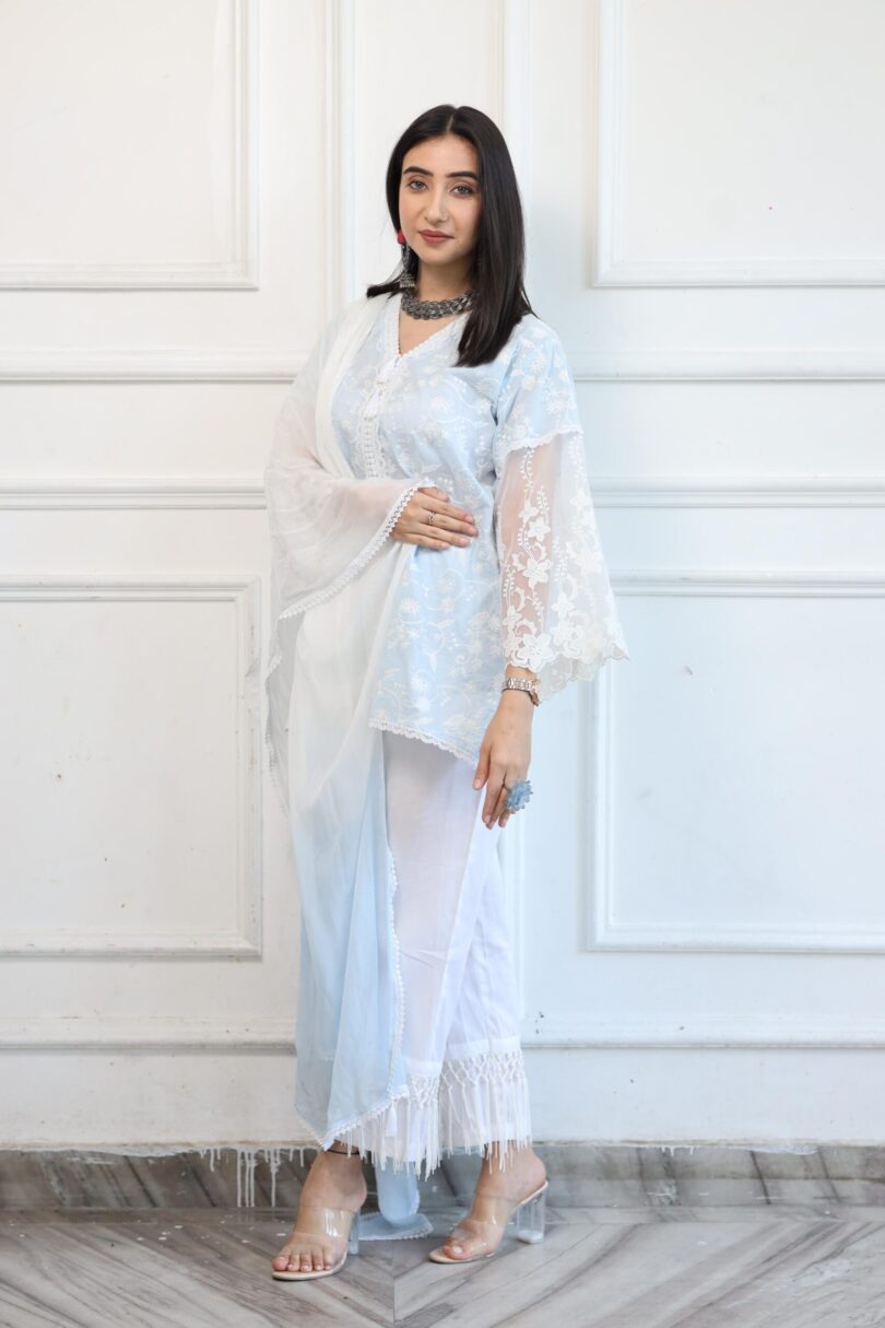 Pastel Blue Summer Suit - Image 6