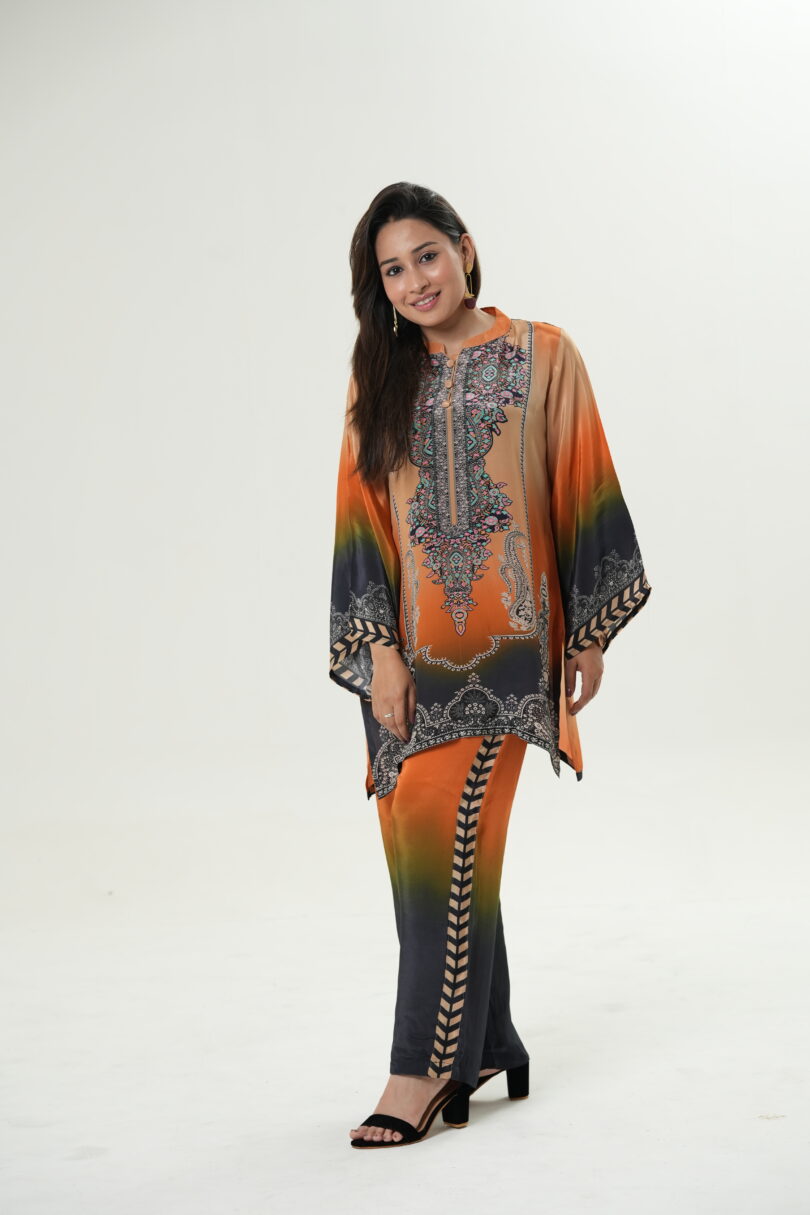 Orange Shaded Ambi Print Set